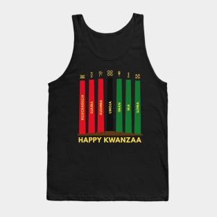 Happy Kwanzaa 7 Principles Kinara Tank Top